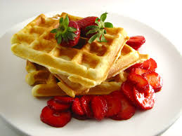 Waffles and pancakes both have their pros and cons-- its up to you to decide!
Photo location: https://commons.wikimedia.org/wiki/File:Waffles_with_Strawberries.jpg