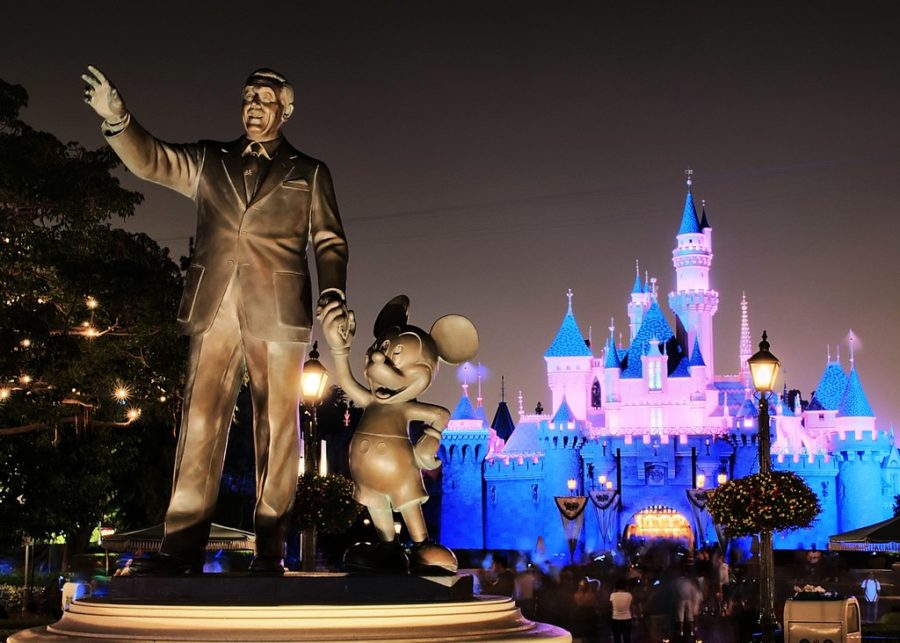 The iconic Walt Disney and Mickey Statue and the Sleeping Beauty Castle which the Juniors will soon use as a photo opt on Rosary Day (Friday, Oct. 8). 