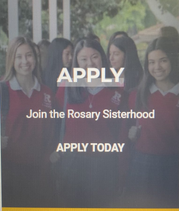 This is where you can start the application on the Rosary Academy website.