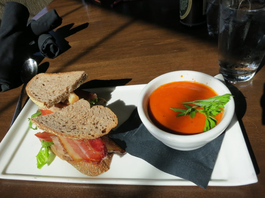 A BLT sandwich and tomato soup is one of my favorite lunches.