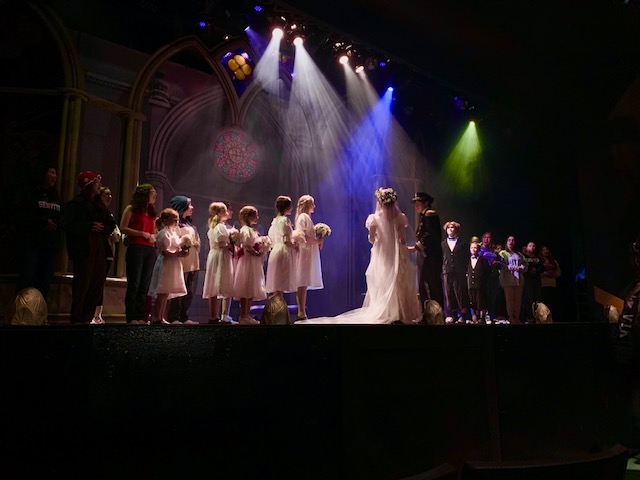 The Salzberg Cast performing the wedding scene. 