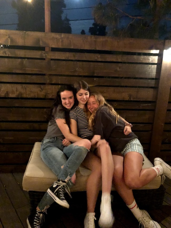 Anna DiCrisi 22, Keira Sarni 22, and I, posing together in April 2019. (Photo Provided by Elena Walz) 