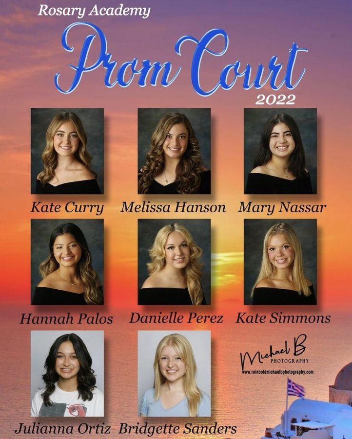 This captures all the girls nominated for prom court for 2022. 
