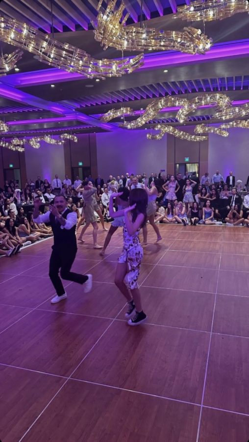 Amber Lizardi ‘23 and her dad pulled out their best dance moves for the night leading them to win the competition in the Senior class.