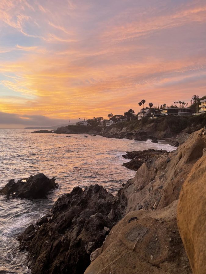 A gorgeous sunset picture taken in Laguna Beach on Nov. 7, 2022. 