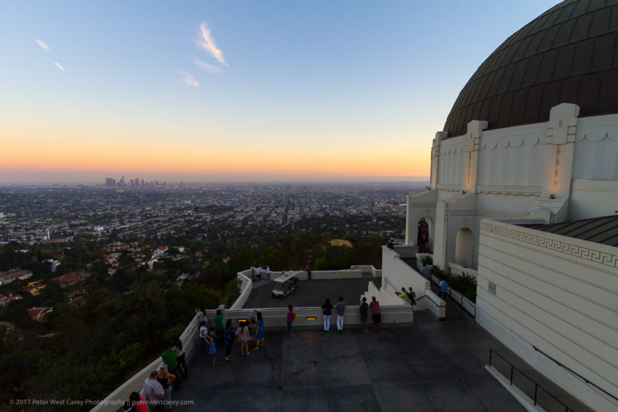 Theres so much to see even from outside of the Griffith Observatory.