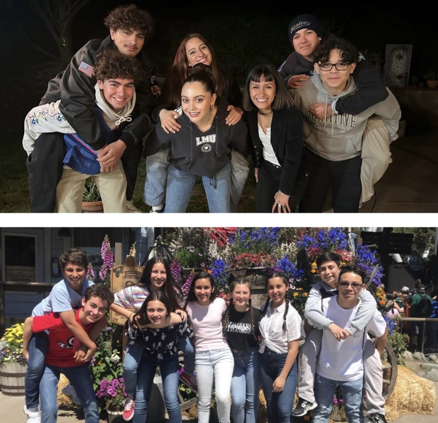 My eighth grade friend group and I recreate a picture from 2019. This is pure nostalgia.