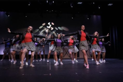 My dance from last year dancing their hardest on stage. (Photo provided by Rosary Academy Instagram)