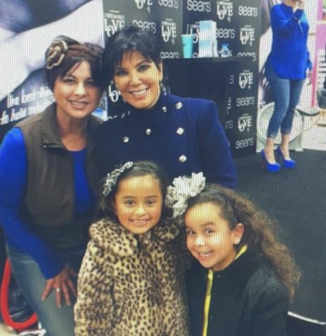 Young Tori with the icon Kris Jenner 