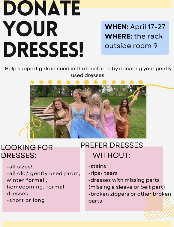 Donate your old dresses!