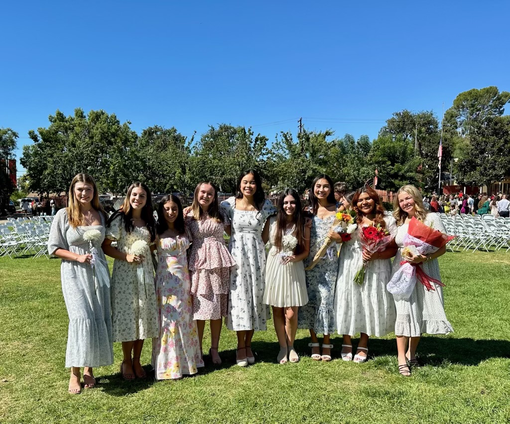 These juniors look beautiful in their dresses on their special day. (Photo Provided by Kate Piper 25)