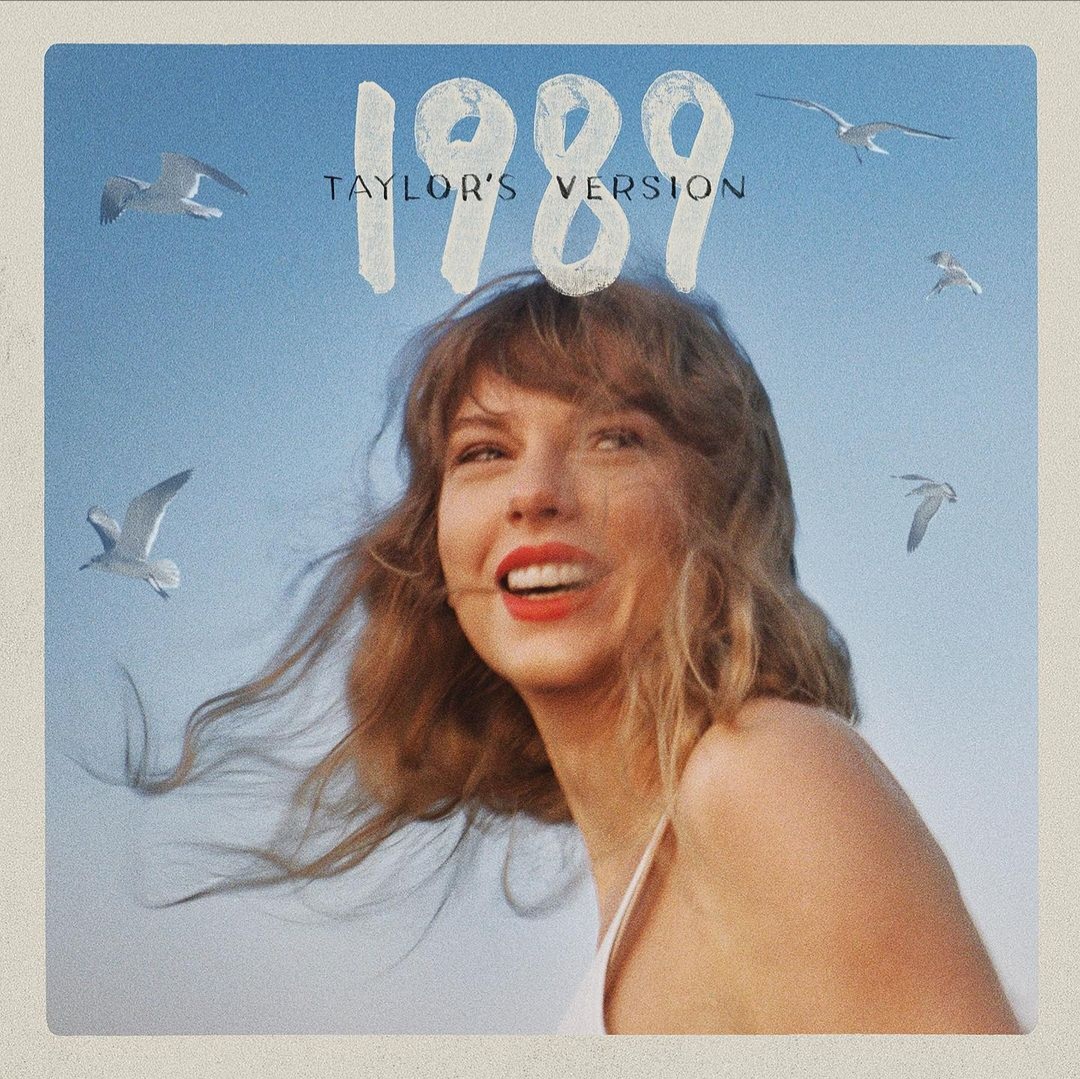 Taylor shows off her stunning windblown hairSTYLE and beautiful smile on her album cover. 