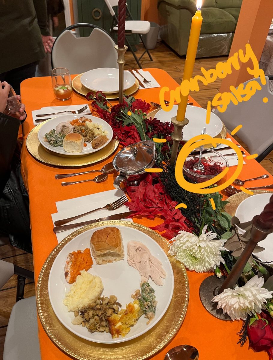 Do I spy some cranberry salsa on the Thanksgiving table?