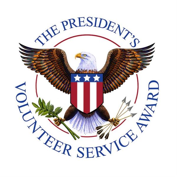 The Presidents Volunteer Service Award is awarded to students who fulfill certain service hour requirements.