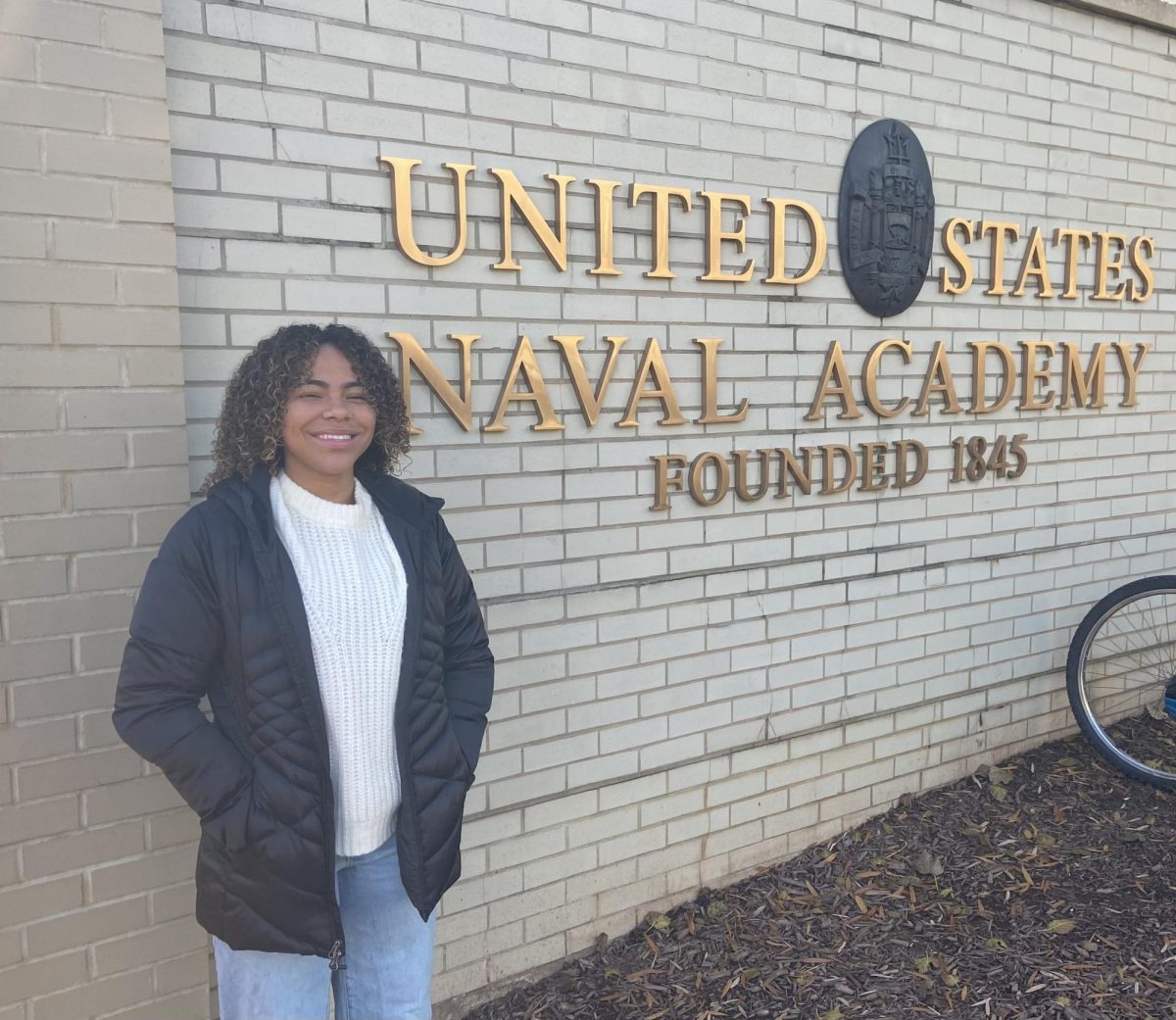 During the winter, Milan visited the Naval Academy in Annapolis, MD. 