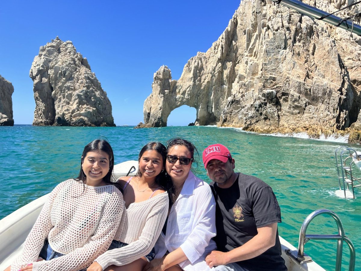 Jazzy Sandoval 25 is smiling super big with her family on their spring break trip last week!
