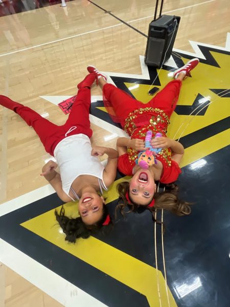 Ava Fishman and Jazzy Sandoval enjoyed every minute of this years Red and Gold.