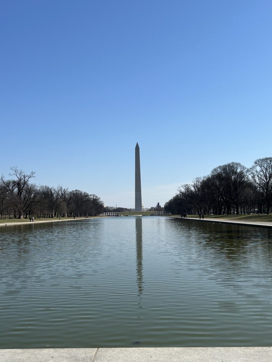This view of the reflecting pool was so beautiful.