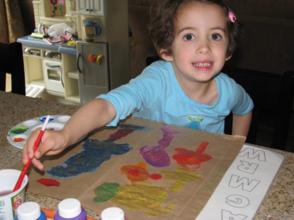 Toddler Marci was already on track to become the next Picasso!