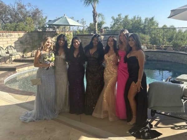 Melanie Alban 25 and her group met to take pictures and eat dinner before Prom.