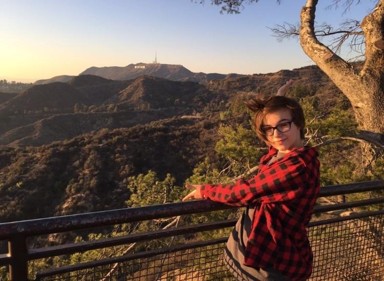 Freshman Transfer Lauren Clor enjoying nature.