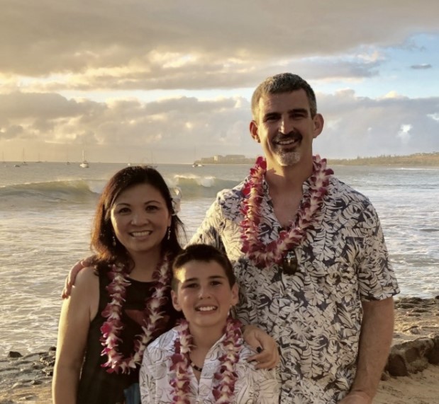 Mrs. Tran Ryan and her family.