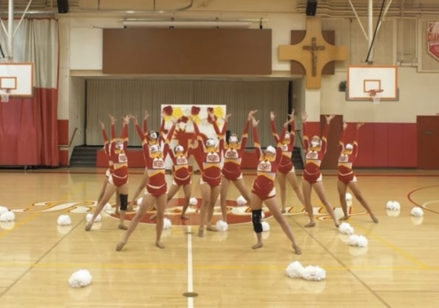 Rosary's Varsity Pom Squad Takes First Place!