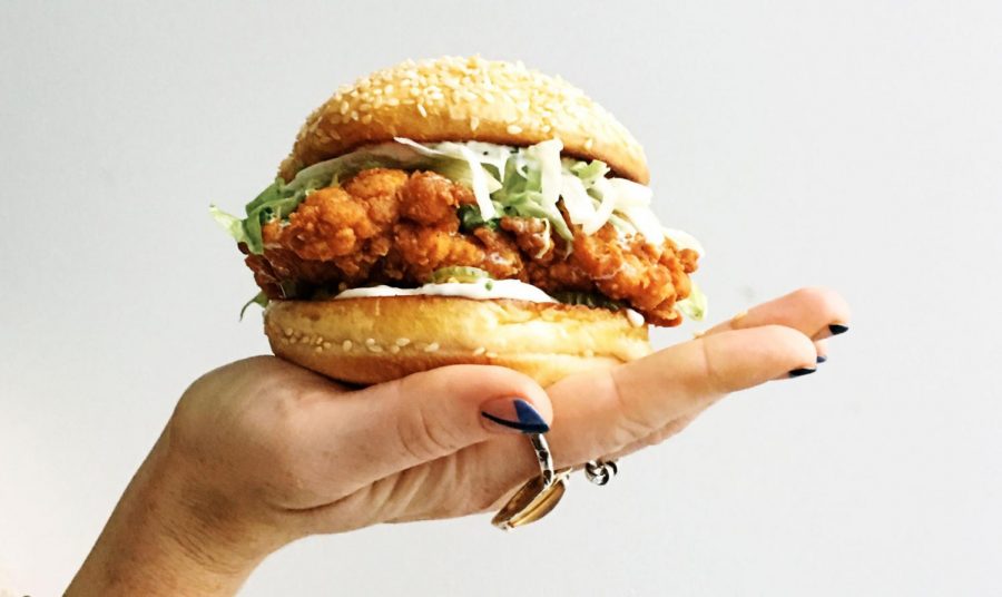 The Bevaris spicy chicken sandwich is delicious.