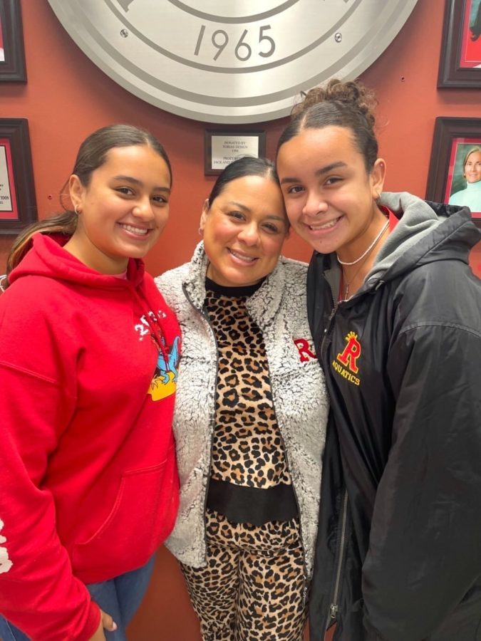 Victoria Gomez '23 and her family smile after a great mass. Photo provided by Victoria Gomez.