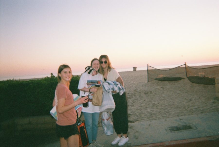 Colleen Schmitt '23 last summer at the beach with her friends. 