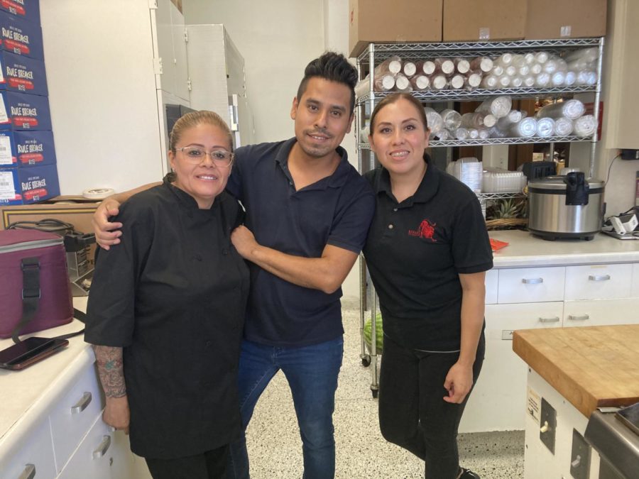 Pictured above is the Bevaris trio! Patty (left), Lupillo (middle), and Guadalupe (right) run Rosary's food service that offers, breakfast, snacks, lunch, and bevarages.
Photo by: Anna Jordan