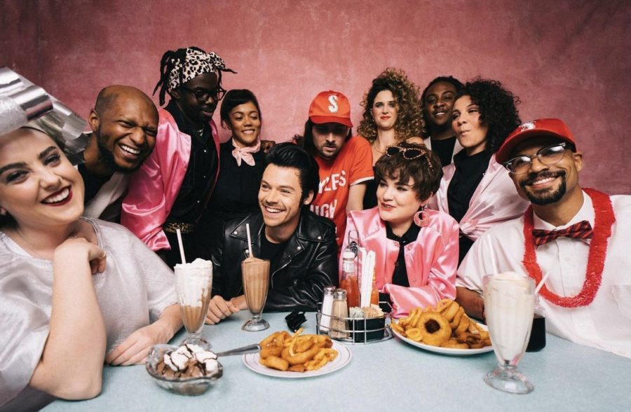 Harry and his band killed it in their Grease-themed Halloween costumes. (Photo taken from Harry Styles Instagram)