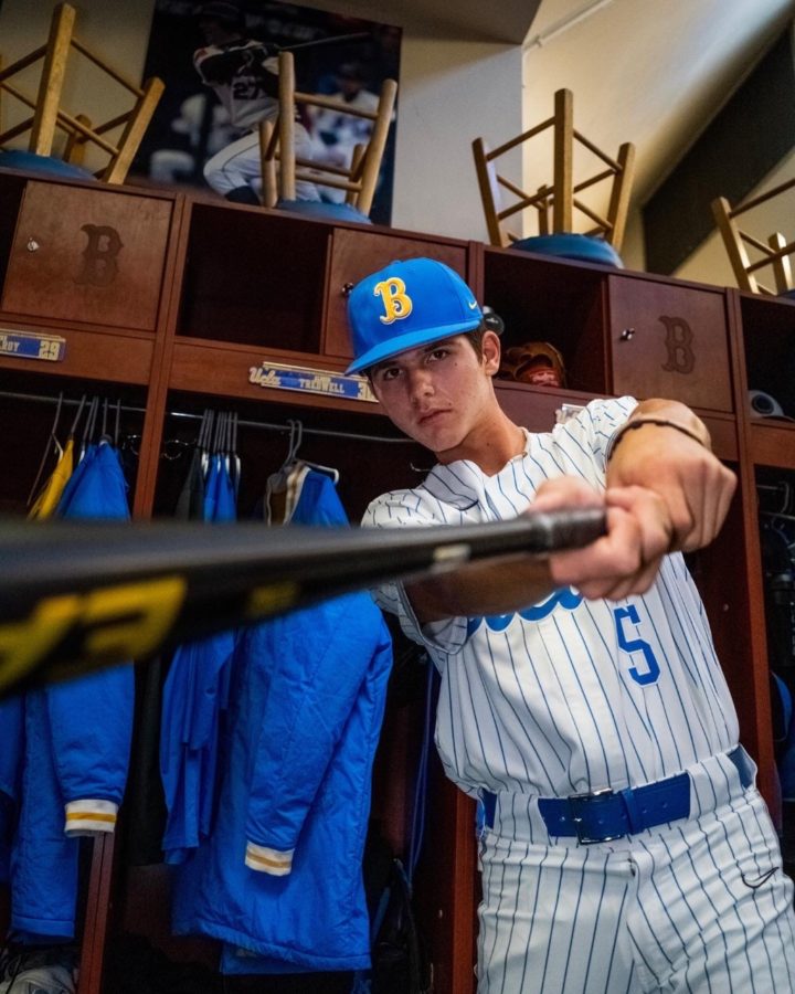 Roman strikes a pose in his future Bruins baseball uniform. 