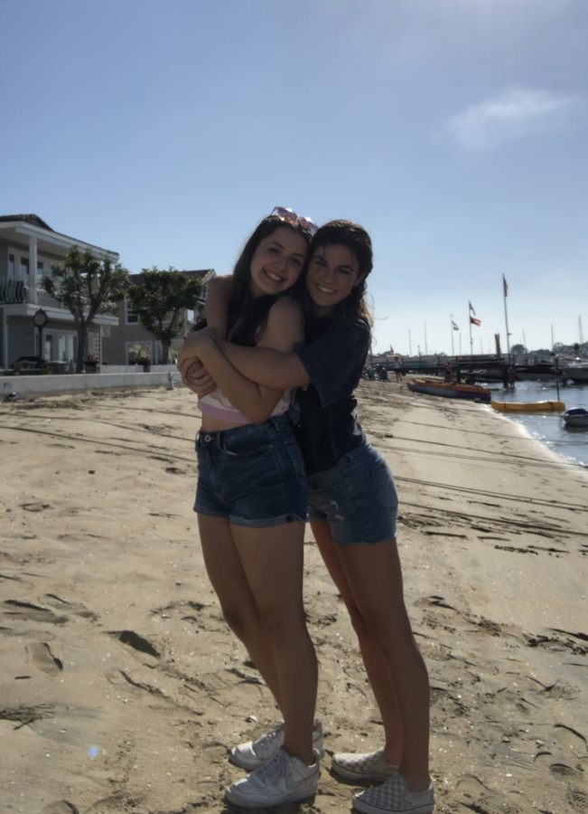 Seniors Layla Valenzuela and Alex Bohn the summer before their junior year, soaking up the Balboa sun.