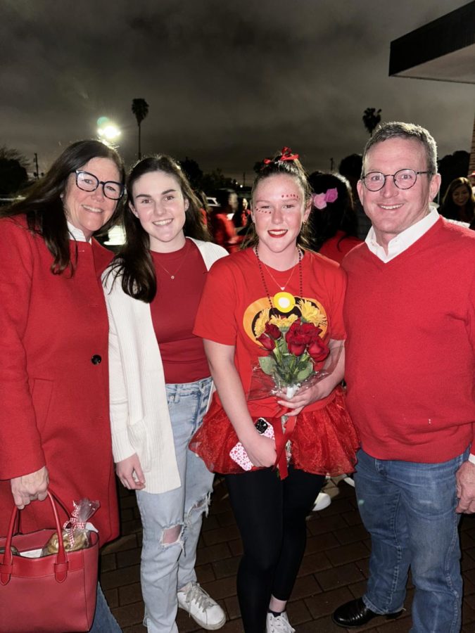 My parents came to support me for my last Red and Gold ever!