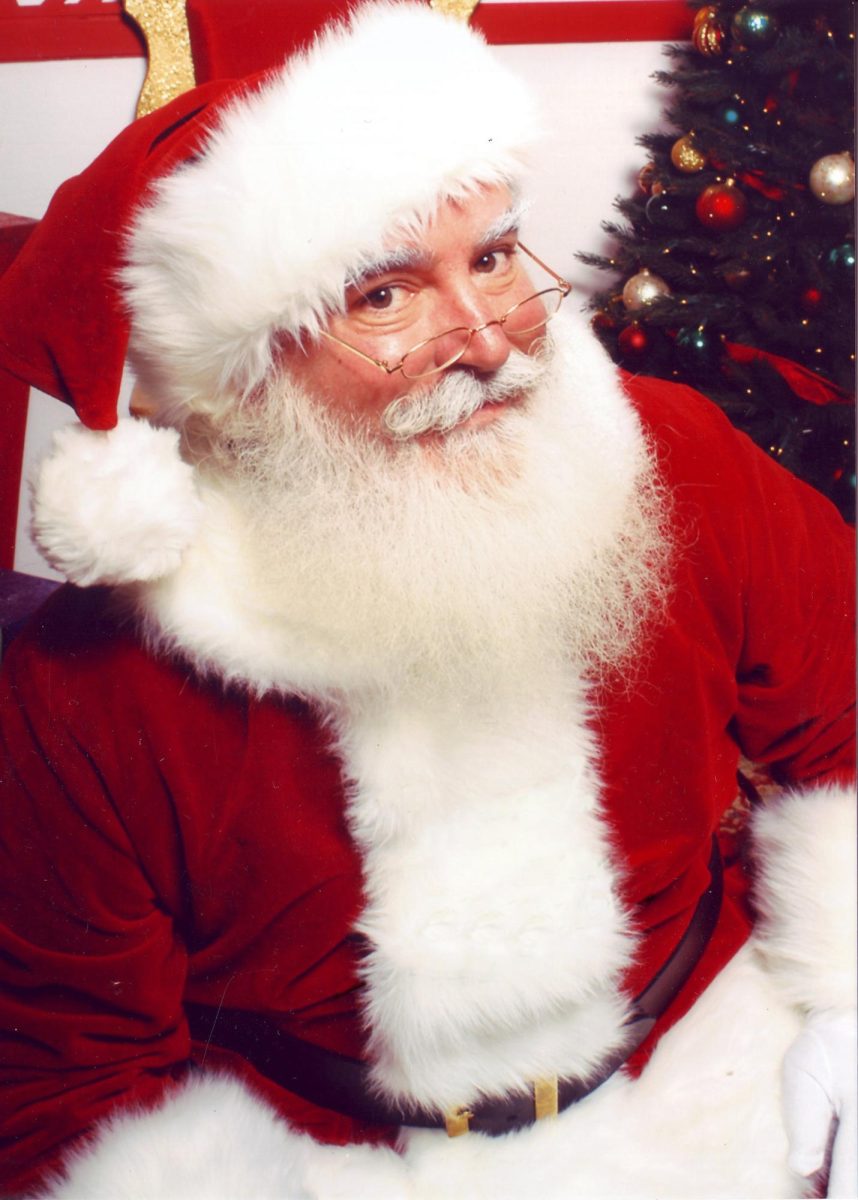 A very real photo of Santa Claus at Rosary.