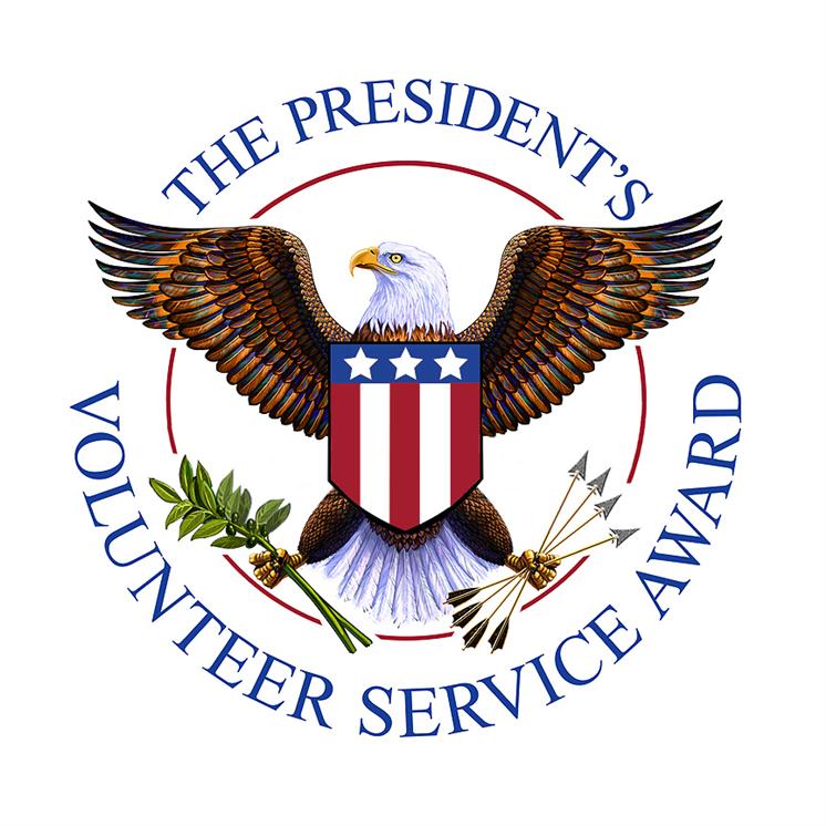 The President's Volunteer Service Award is awarded to students who fulfill certain service hour requirements.