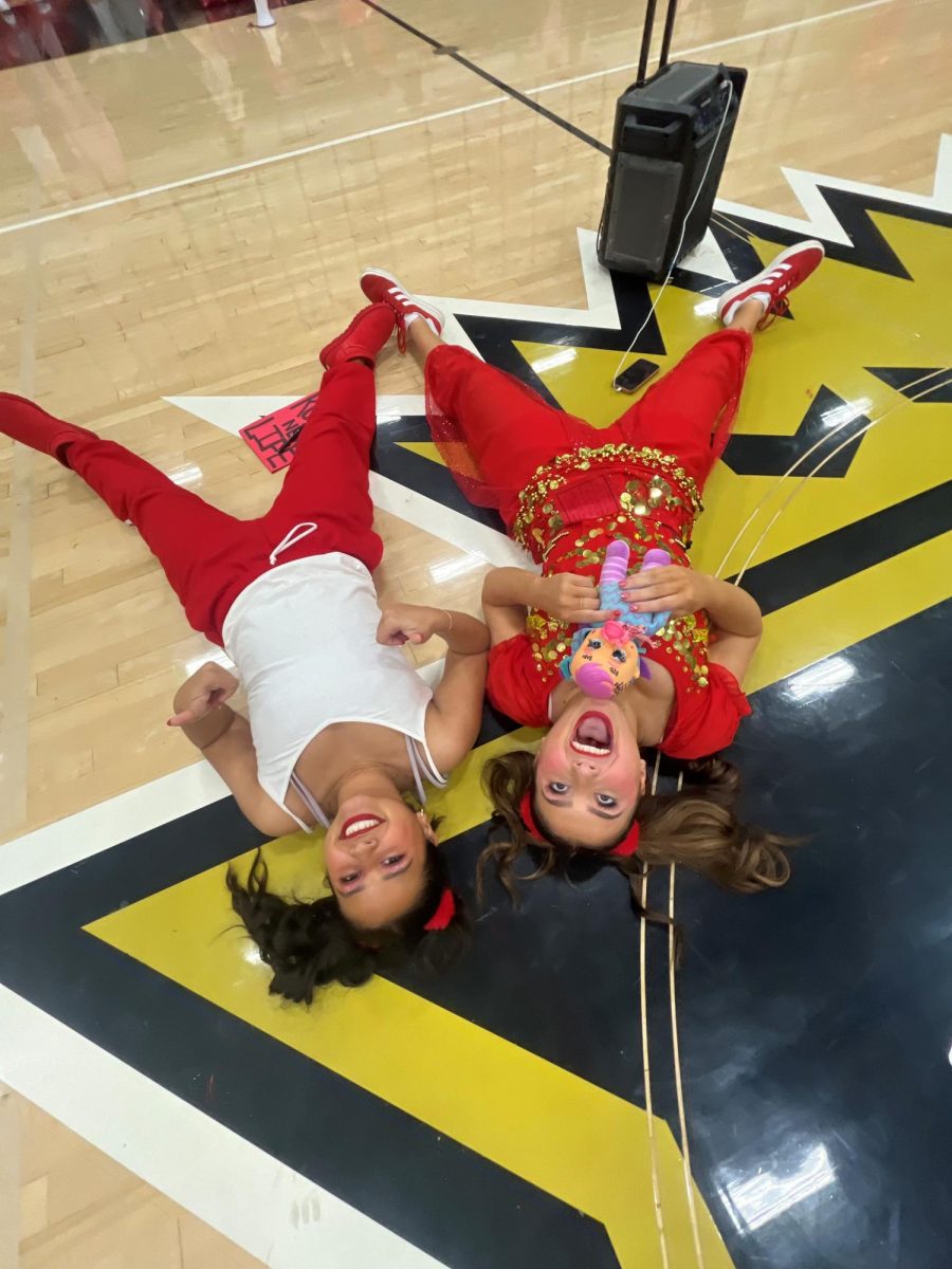 Ava Fishman and Jazzy Sandoval enjoyed every minute of this year's Red and Gold.