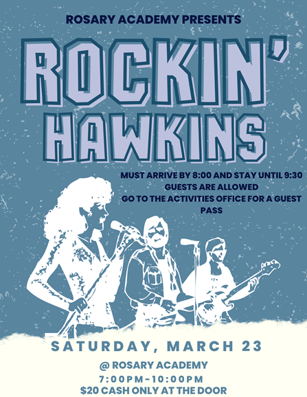 The Rockin' Hawkins dance is a great way to have something to look foward to.