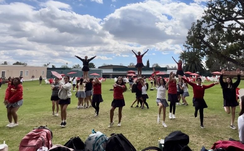 Sammy Oskorus's drill really put the effort into practicing their stunt during Flex, despite their unfortunate fall.