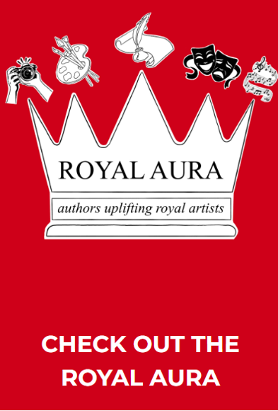 Rosary's Royal Aura logo stands for "Authors Uplifting Royal Artists."