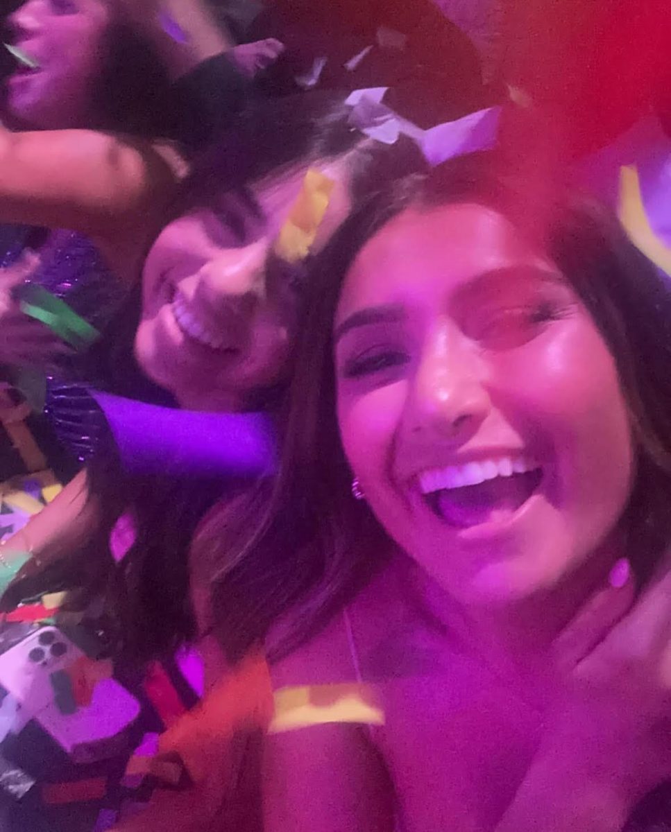 Seniors Ava Fishman and Paloma Borsari having the best time dancing at prom.