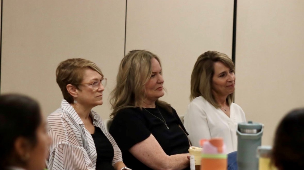 These are our three gorgeous speakers! From left to right we have, Suzi Brown '81, Carrie Nocella '95, and Susan Santana. 