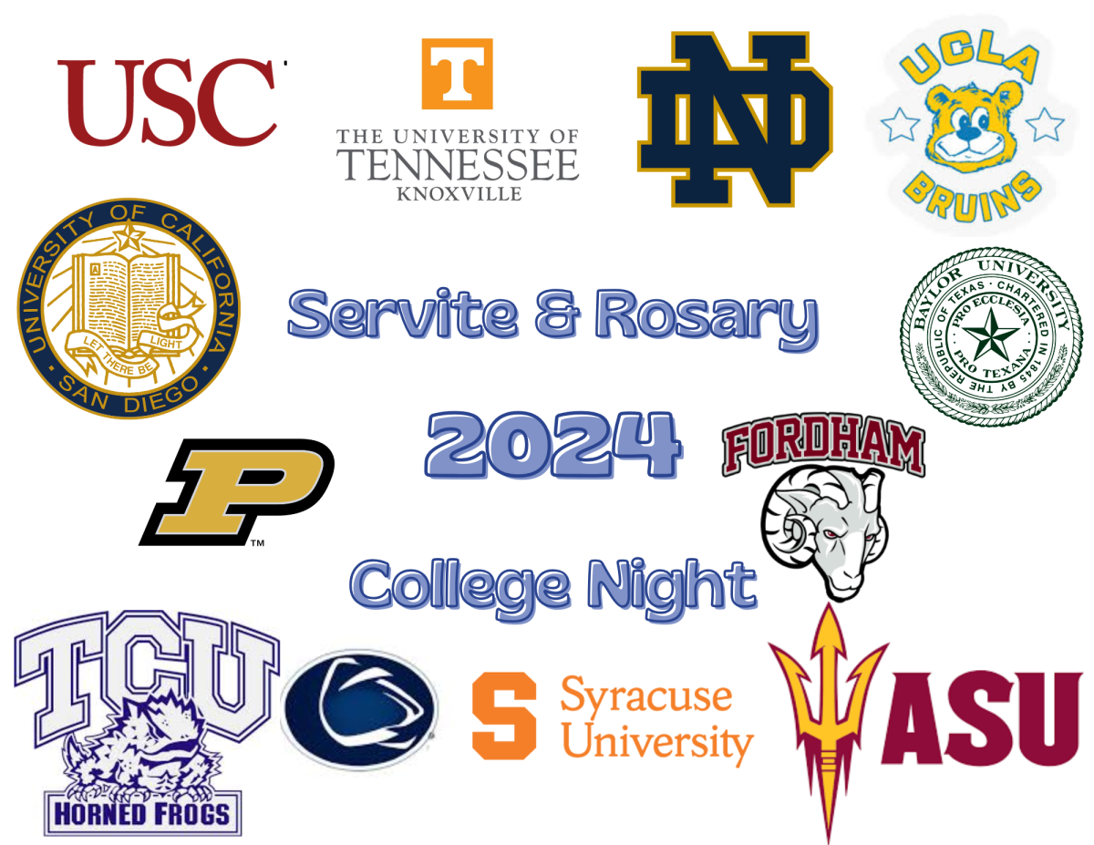 Many universities came out to Servite for college night! 