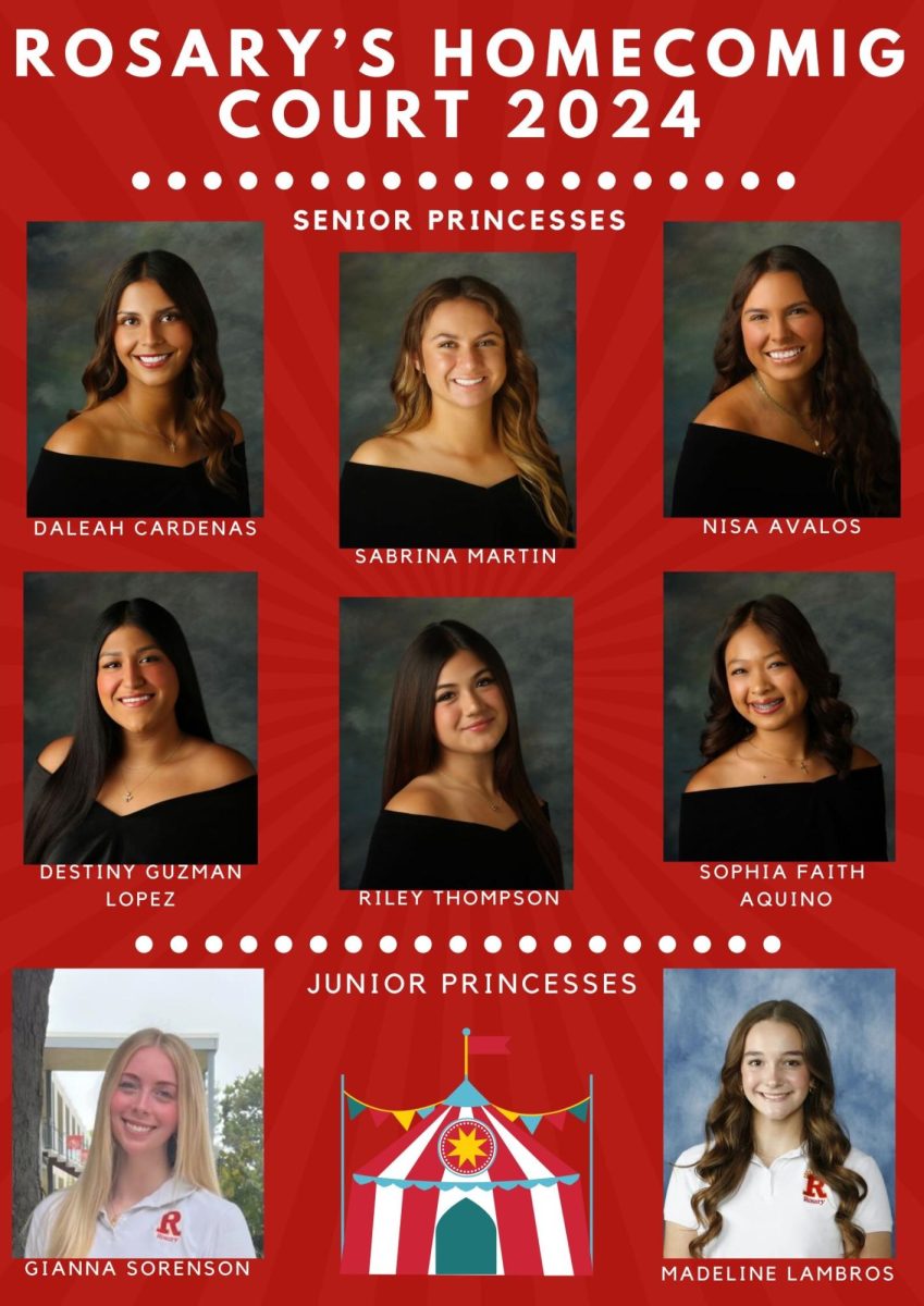 Rosary's beautiful Homecoming court!