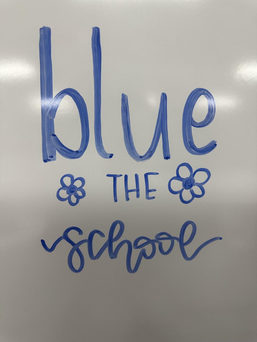 Rosary is participating in Blue the School this Friday!