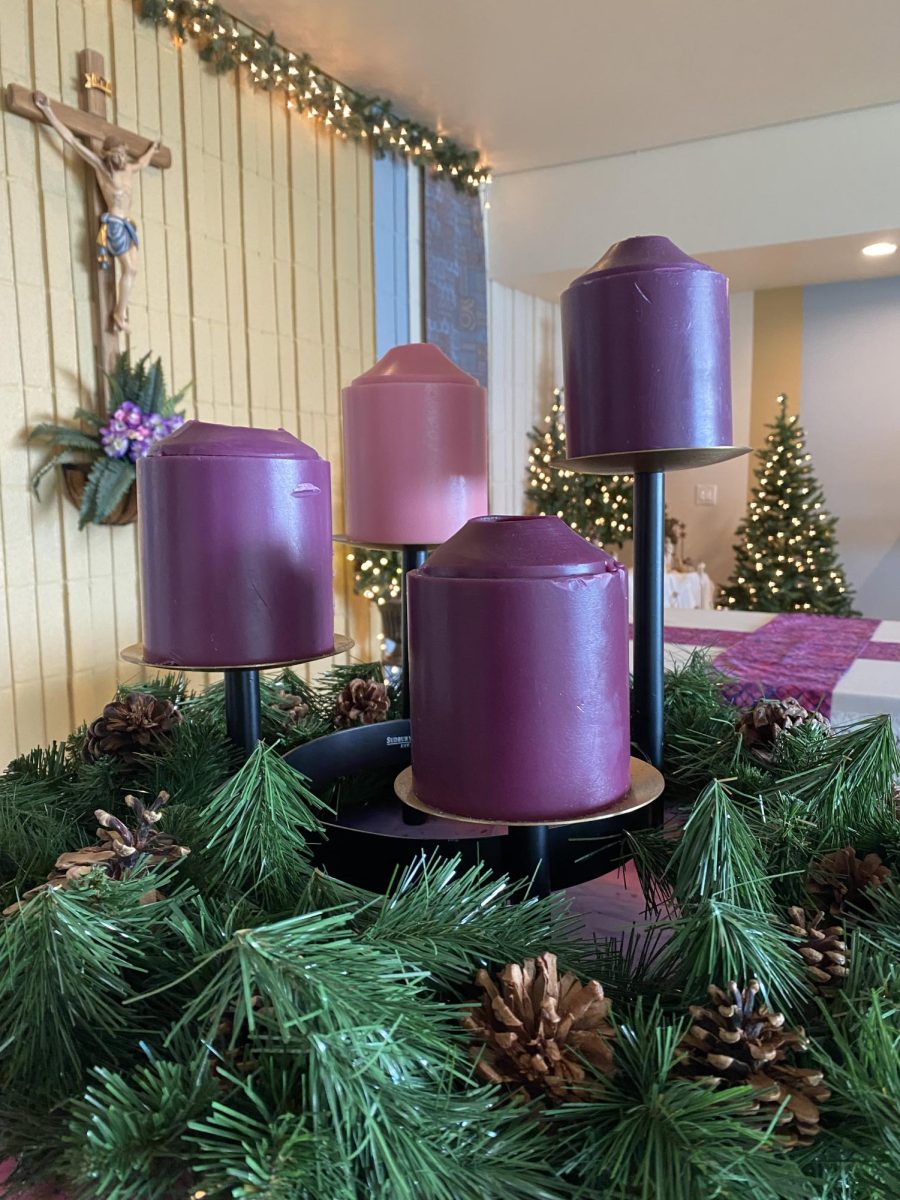 Advent is popularly celebrated with an Advent wreath.