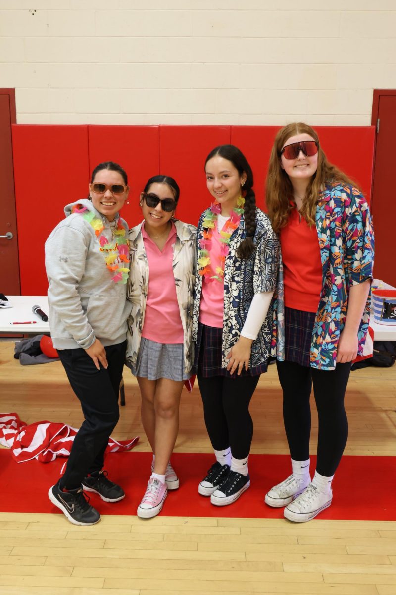 ASB 2024- 2025 athletic and spirit officers sign off on their last rally.  