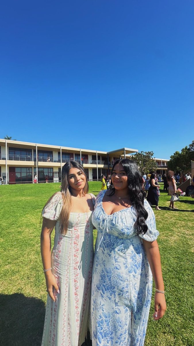 The duo posing at Rosary Day last year!