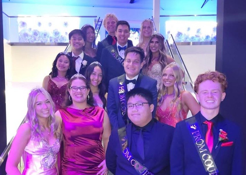 Here is our amazing Prom court all dressed up for the evening!